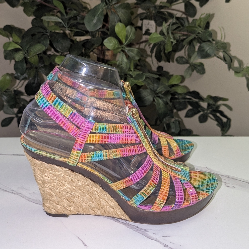 ❤️SALE❤️Vaneli Colorful Wedge Sandals - Picture 7 of 12